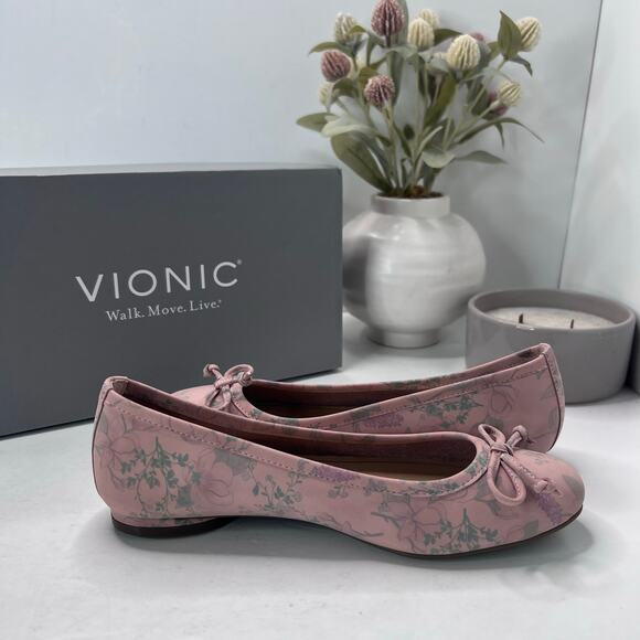 Vionic Callisto Ballet Shoes H7709L1400 Peach Botanic Women's 5M NWB - Picture 7 of 10